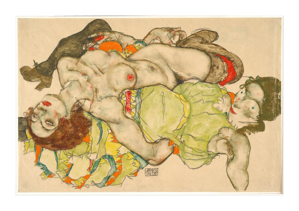 Egon Schiele - Female Lovers 1915