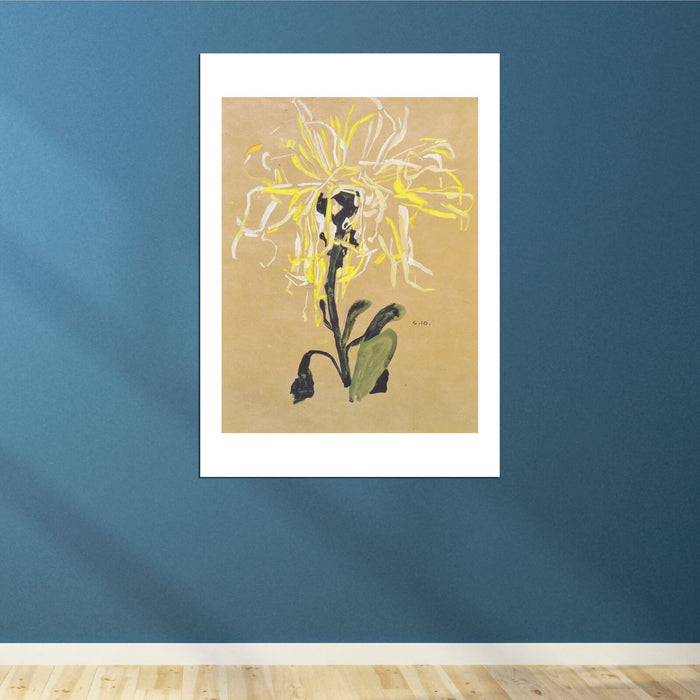 Egon Schiele - Gelbe Chrysantheme - 1910