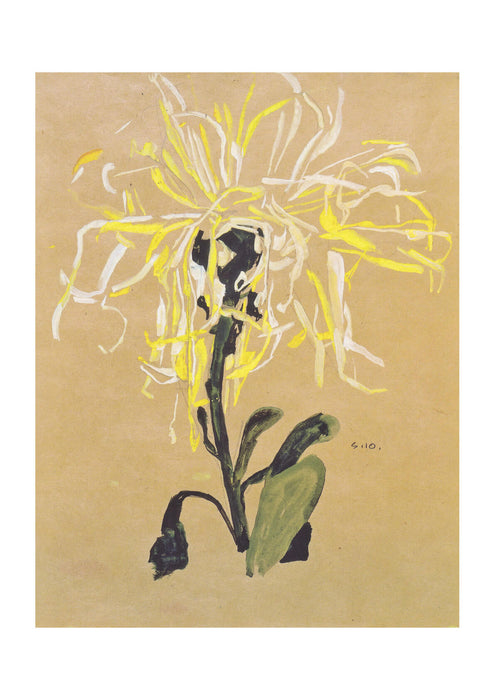 Egon Schiele - Gelbe Chrysantheme - 1910