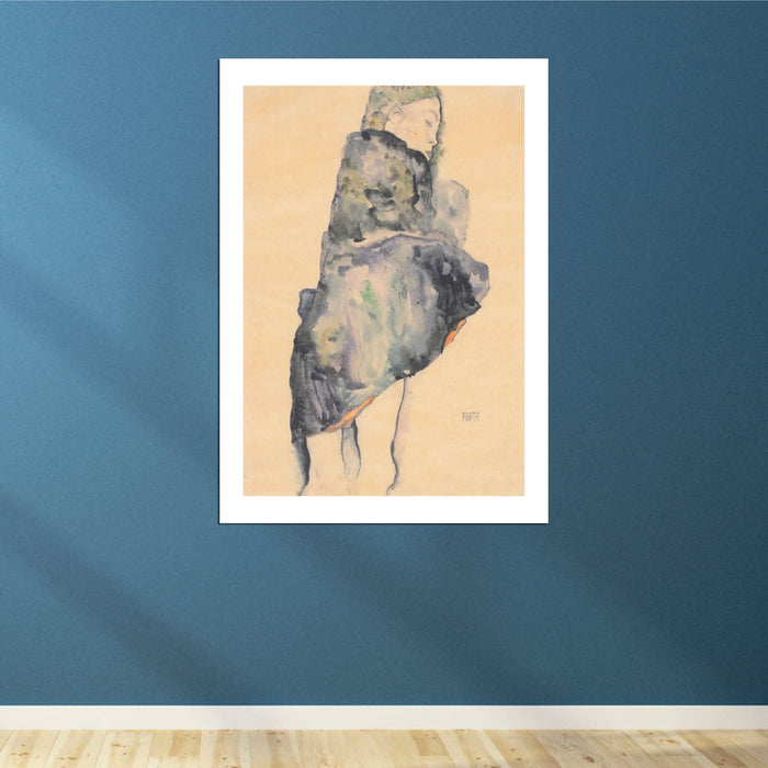 Egon Schiele - Girl Facing Away