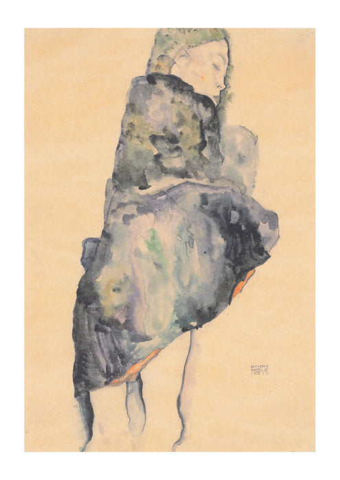 Egon Schiele - Girl Facing Away