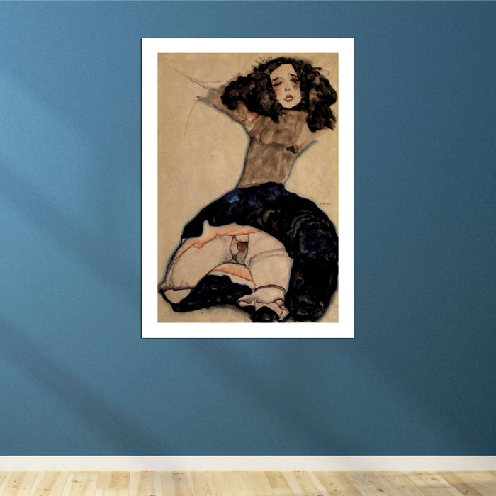 Egon Schiele - Jumping Girl