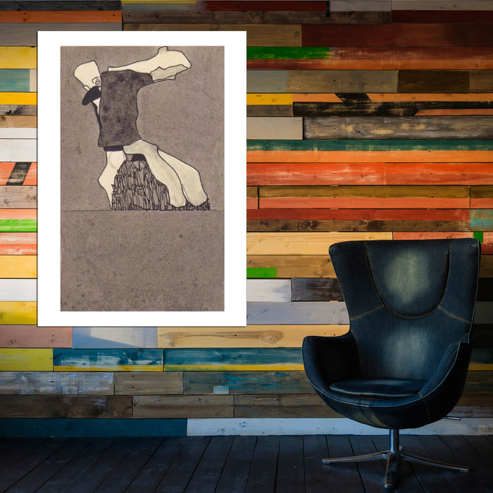 Egon Schiele - Komposition mit zwei Gestalten - ca1909