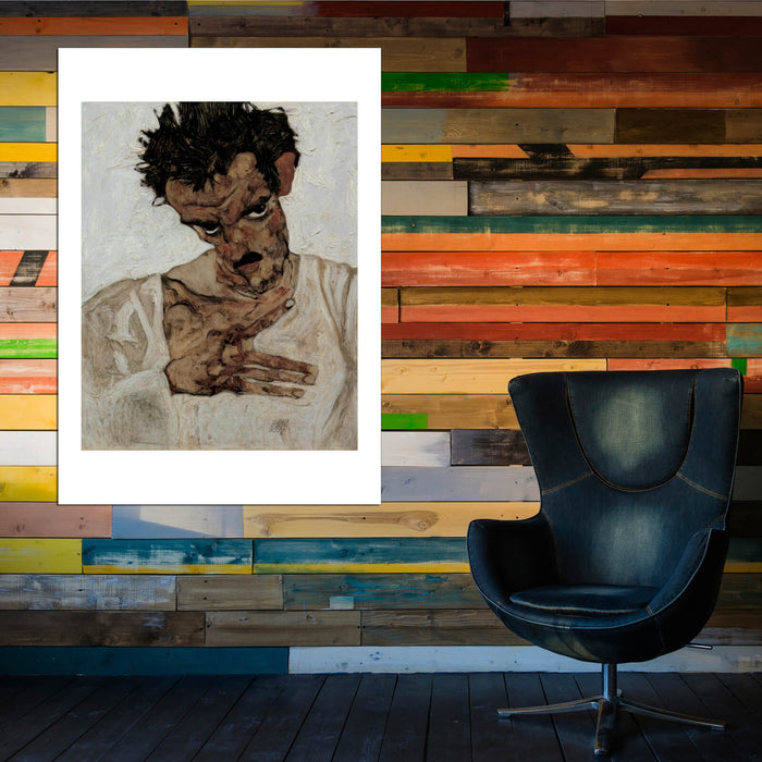 Egon Schiele - Learing Man