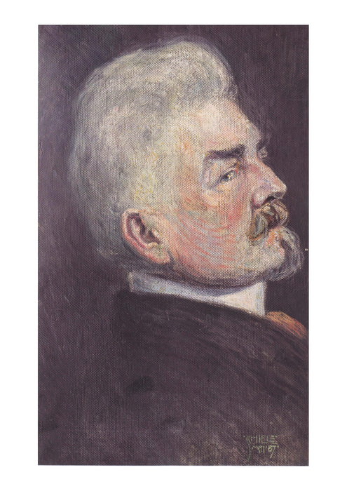 Egon Schiele - Leopold Czihaczek im Profil - 1907