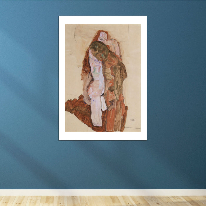 Egon Schiele - Lovers Nude