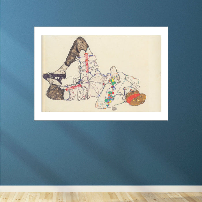 Egon Schiele - Lying Down