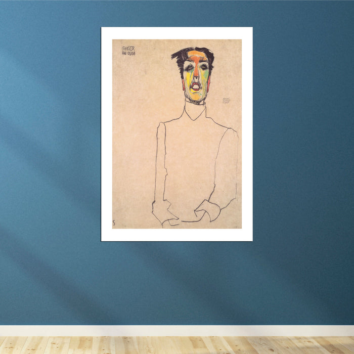 Egon Schiele - Man Staring