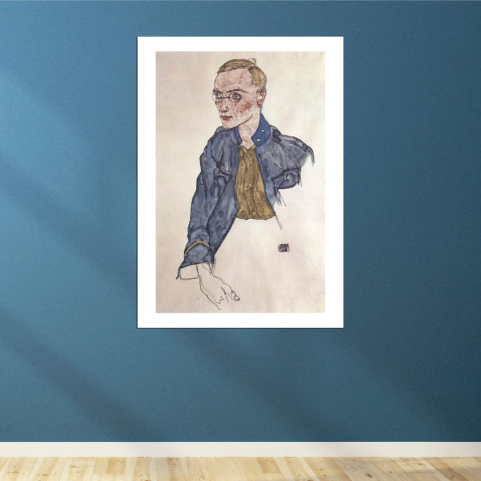 Egon Schiele - Man in Blue