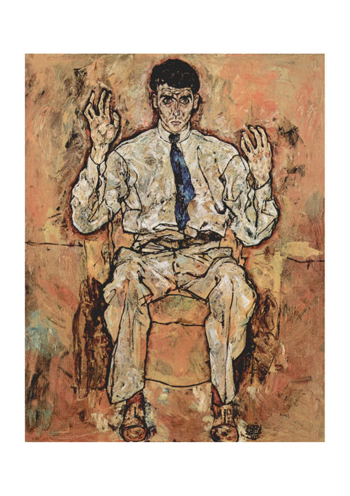 Egon Schiele - Man in Chair
