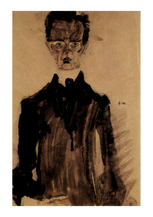 Egon Schiele - Man in Darkness