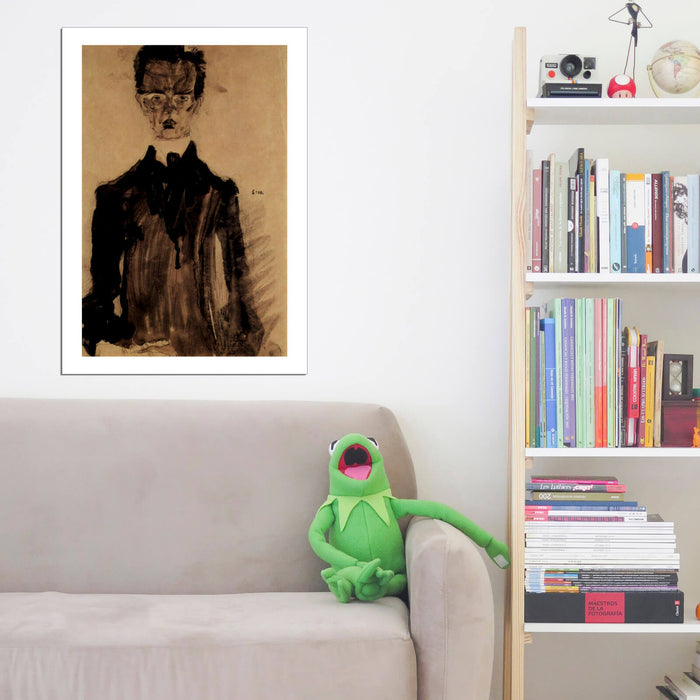 Egon Schiele - Man in Darkness