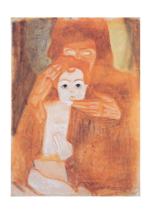 Egon Schiele - Maonna mit Kind - 1908