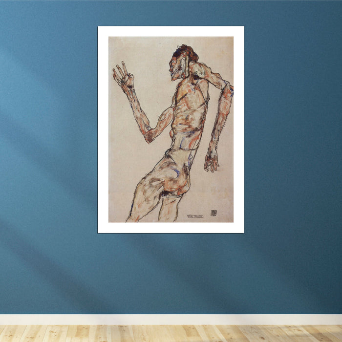 Egon Schiele - Nude Man