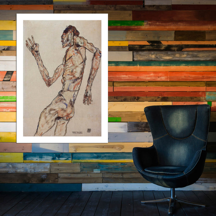 Egon Schiele - Nude Man