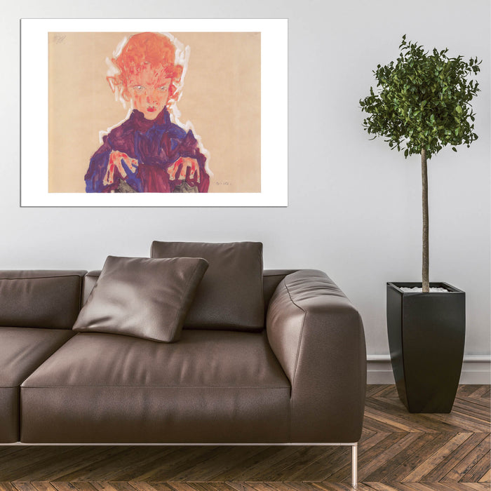 Egon Schiele - Orange Haired Child