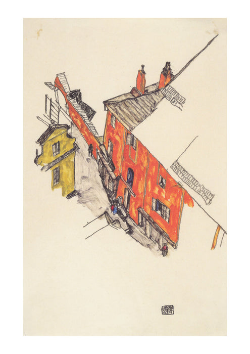 Egon Schiele - Orange House