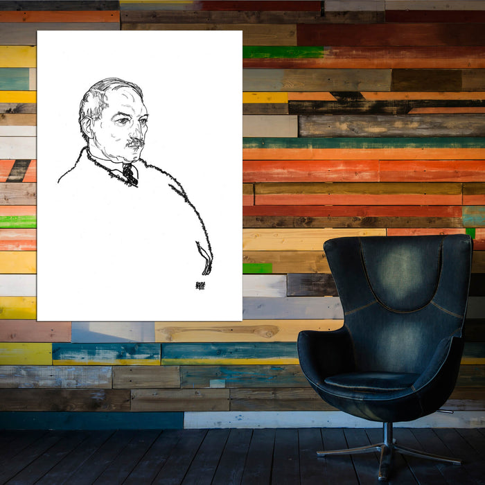 Egon Schiele - Outline of Portrait