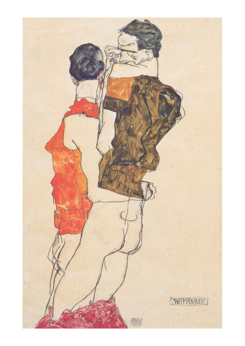 Egon Schiele - Pants off