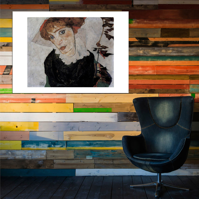 Egon Schiele - Portrait Close