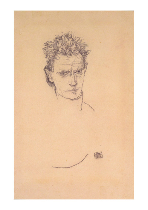 Egon Schiele - Portrait in Uniform - 1916