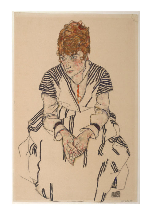 Egon Schiele - Portrait of Adele Harms