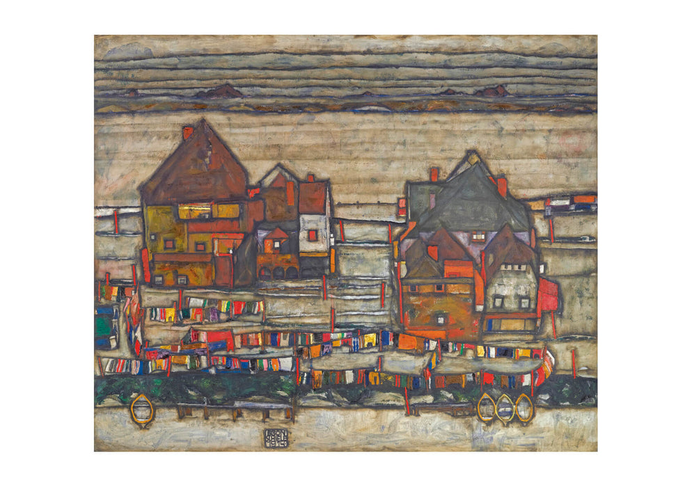 Egon Schiele - Red and Yellow City