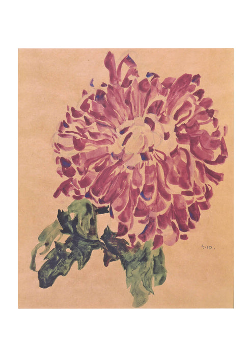 Egon Schiele - Rote Chrysantheme - 1910