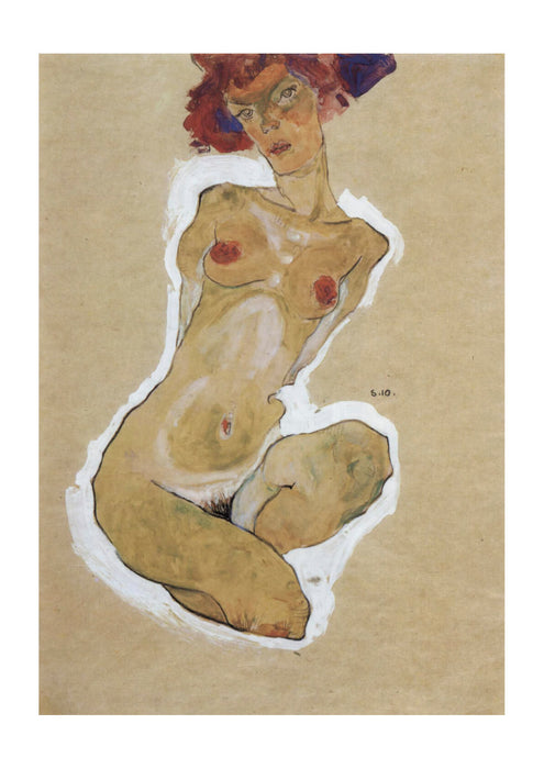 Egon Schiele - Sitting Woman