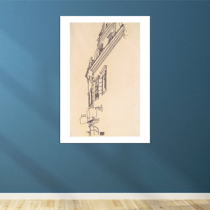Egon Schiele - Sketch of Buildings