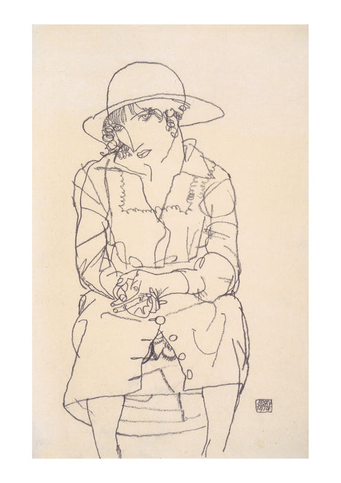 Egon Schiele - Sketch of Form