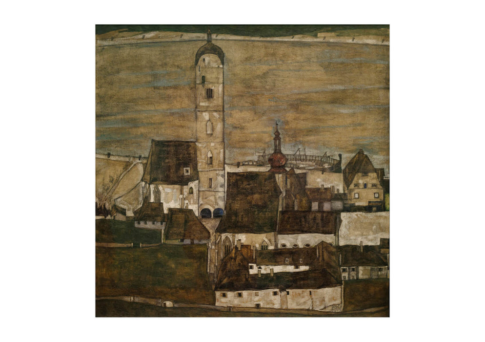 Egon Schiele - Stein on the Danube II - 1913