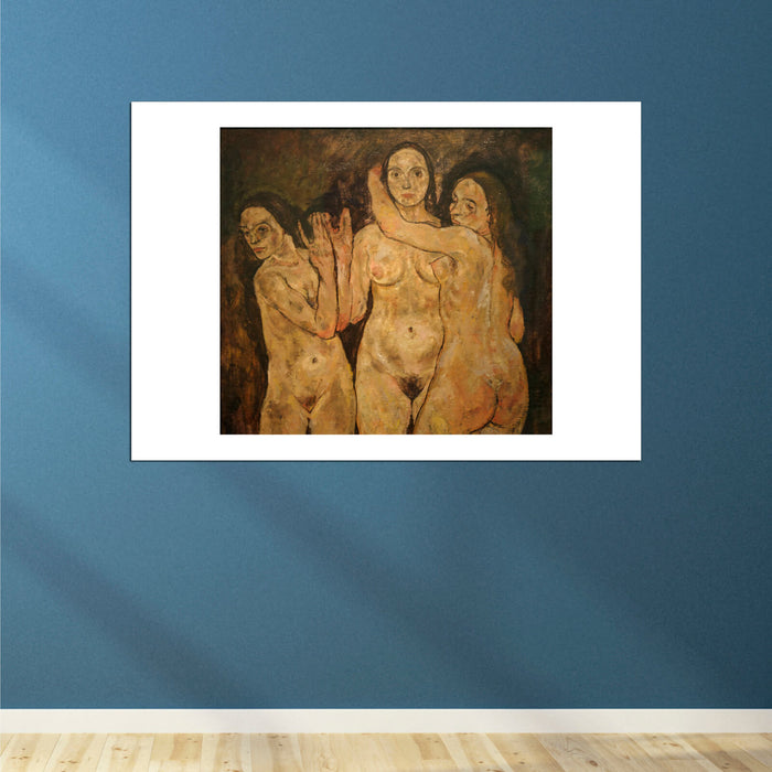 Egon Schiele - Three Standing Women