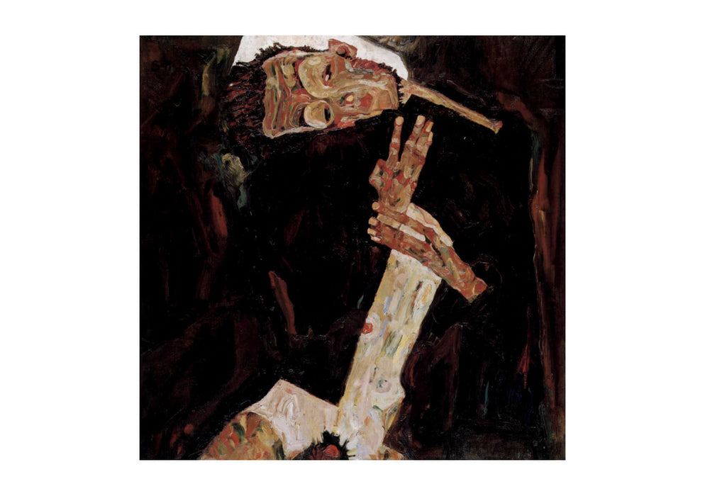 Egon Schiele - Trying to Sleep