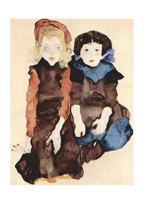 Egon Schiele - Two Girls