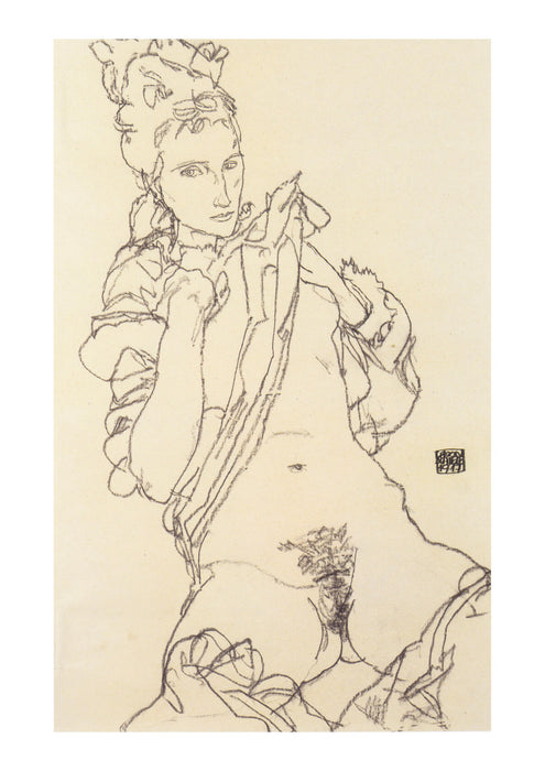 Egon Schiele - Weiblicher Akt - 1917