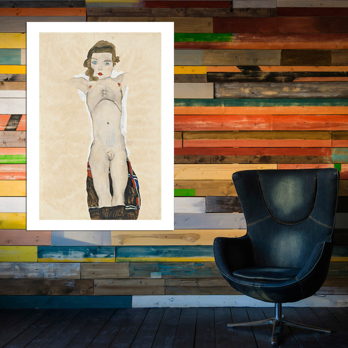 Egon Schiele - Woman Facing Forward