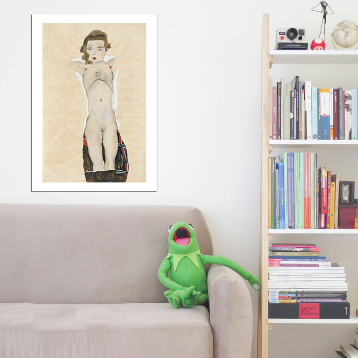 Egon Schiele - Woman Facing Forward