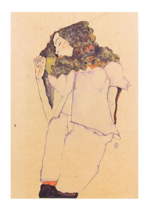 Egon Schiele - Woman Looking Right