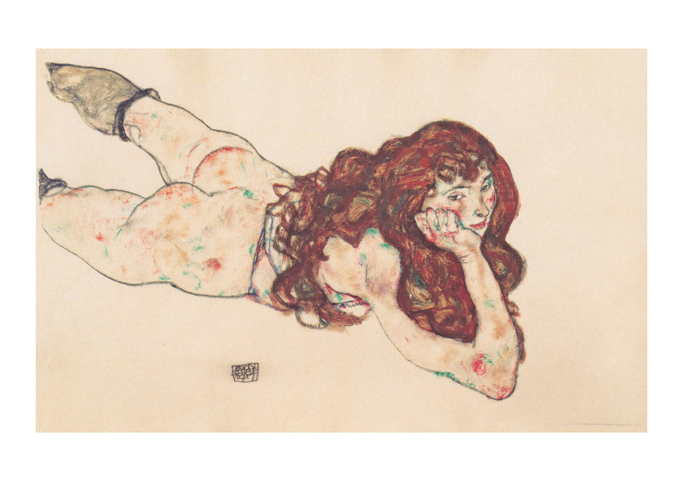 Egon Schiele - Woman Lying Down