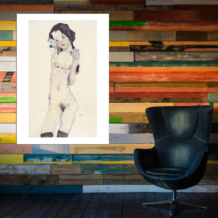 Egon Schiele - Woman Nude Facing Forward
