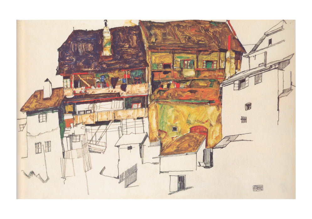 Egon Schiele - Yellow House