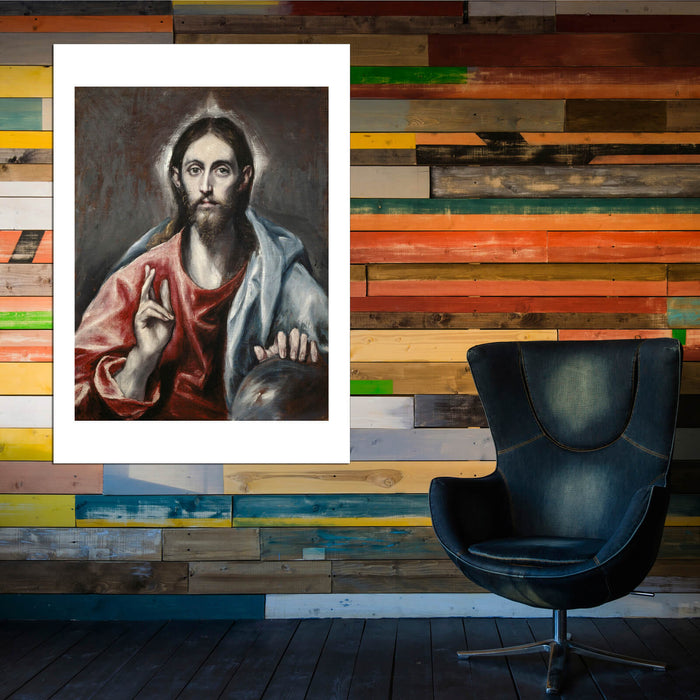 El Greco - Christ Blessing 'the Saviour Of World'