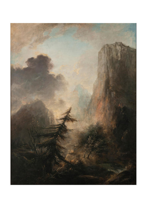 Elias Martin - Romantic Landscape With Spruce