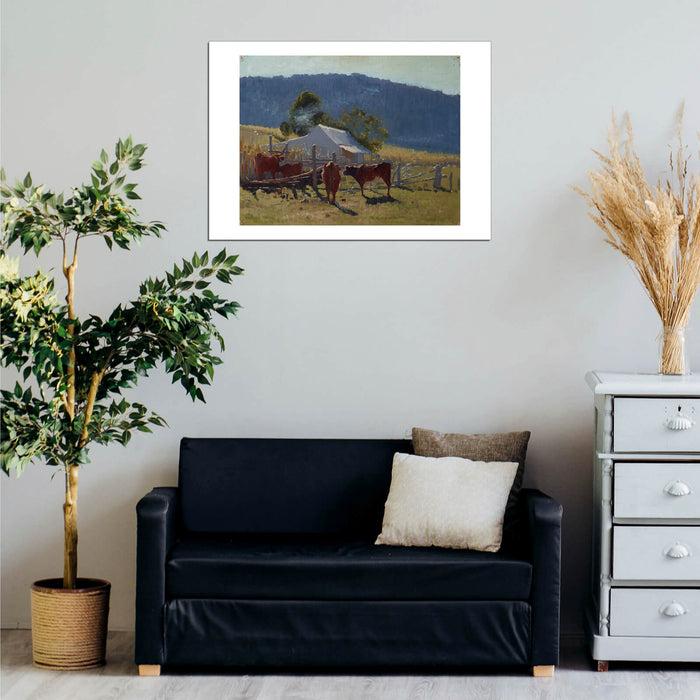 Elioth Gruner - Milking Time Araluen Valley
