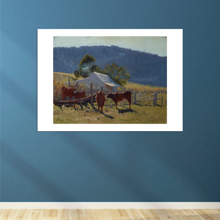 Elioth Gruner - Milking Time Araluen Valley