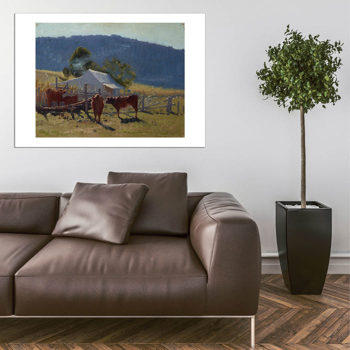 Elioth Gruner - Milking Time Araluen Valley