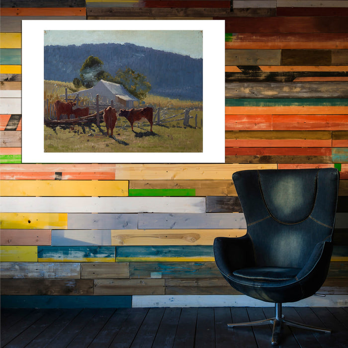 Elioth Gruner - Milking Time Araluen Valley