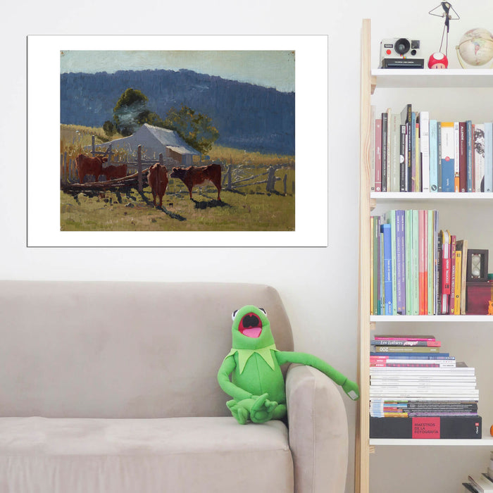 Elioth Gruner - Milking Time Araluen Valley