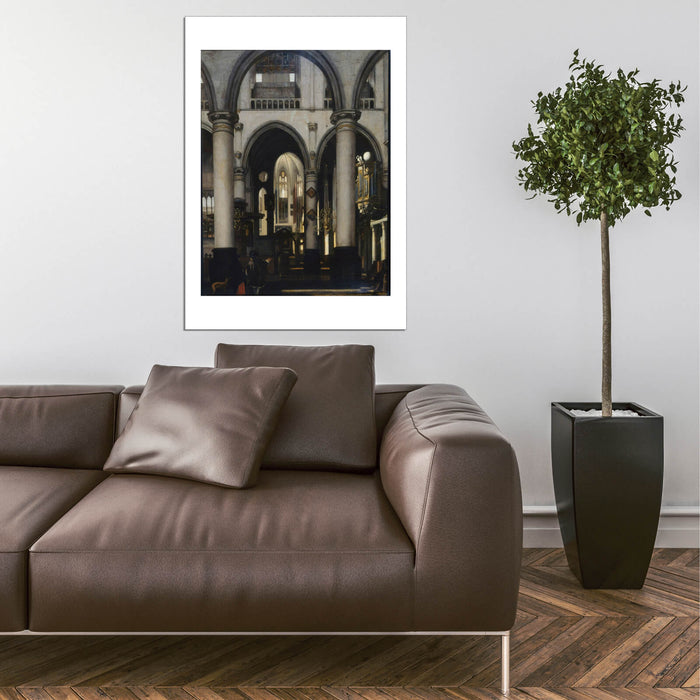 Emanuel de Witte - View of a church Interior